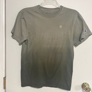Champion Olive Dip Dye Tee.  Men’s Small. NWOT! Embroidered logo on chest & arm.